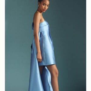 NWT Anthropologie x Hutch One Shoulder Bow with Train Dress